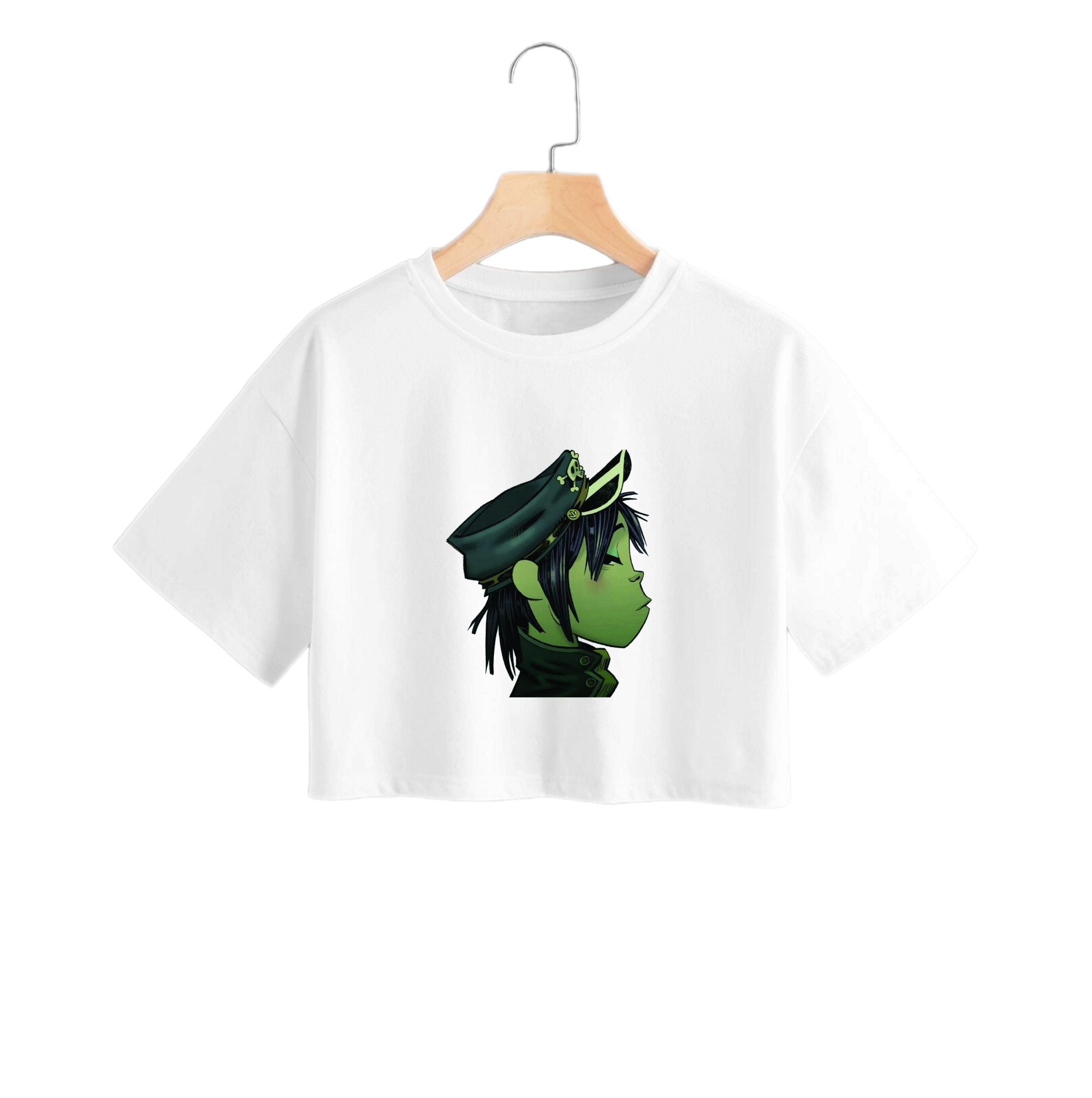 Green 2d Crop Top