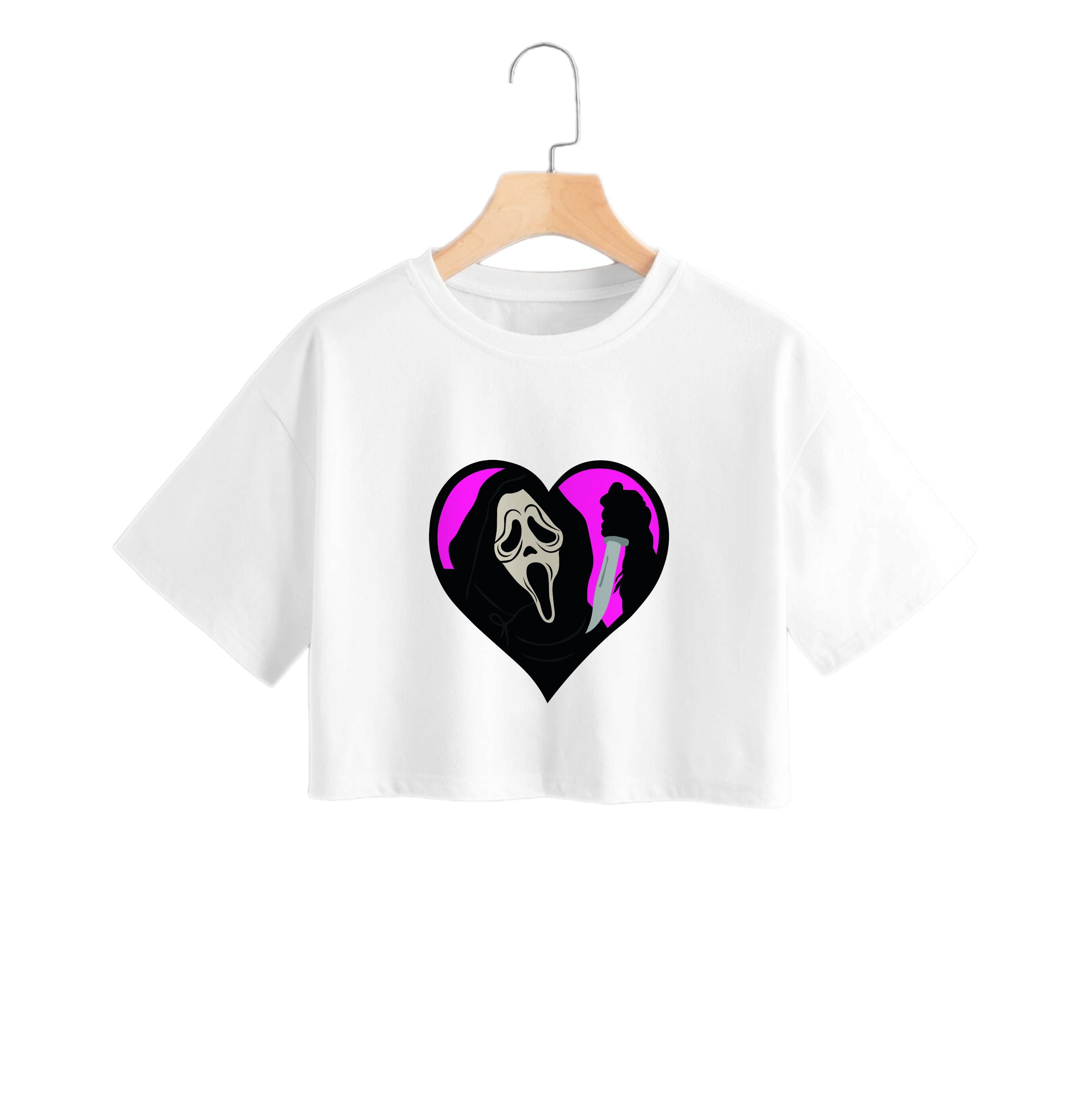 Heart face - Halloween Crop Top