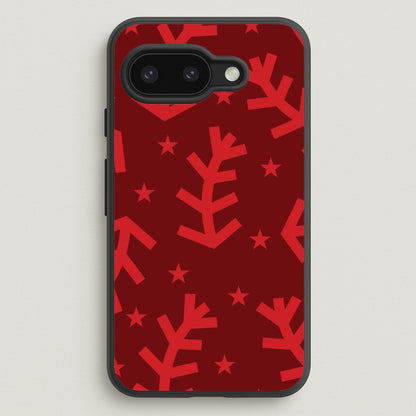 Abstract Ferns And Snowflakes Pattern Google Pixel 9a Case