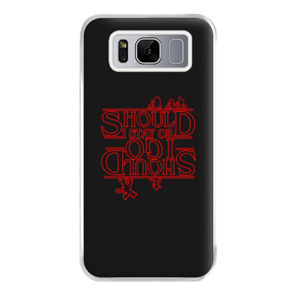 Should I Stay Or Should I Go Upside Down Phone Case