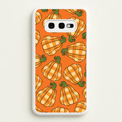 Tartan Pumpkins Pattern Galaxy S10e Case