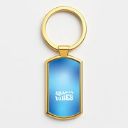Aquarius Vibes Gradient Zodiac Luxury Keyring 3