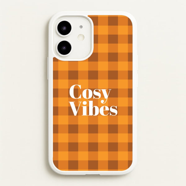 Checkered Cosy Vibes iPhone 12 Mini Case