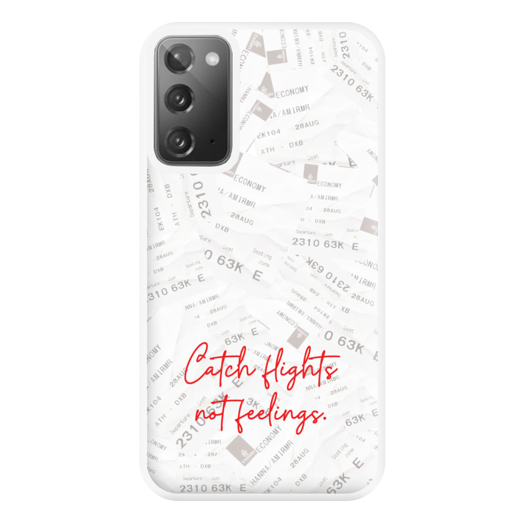 Catch Flights Not Feelings Collage Galaxy Note 20 Ultra Case