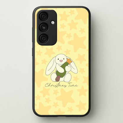 Christmas Bunny Stars Plush Galaxy A55 Case