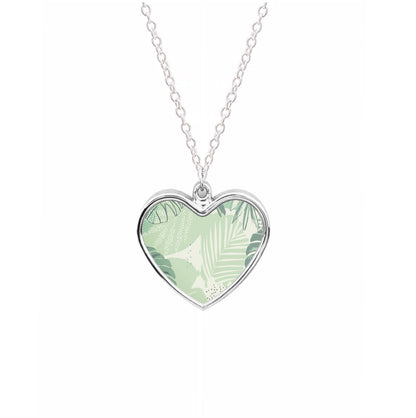 Green Leaf Pattern - Foliage Necklace