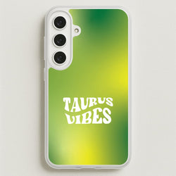 Taurus Vibes Gradient Zodiac Galaxy S25FE Case
