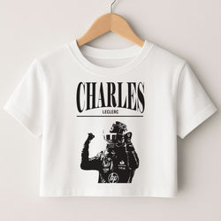 Charles Red And Gold Crop Top