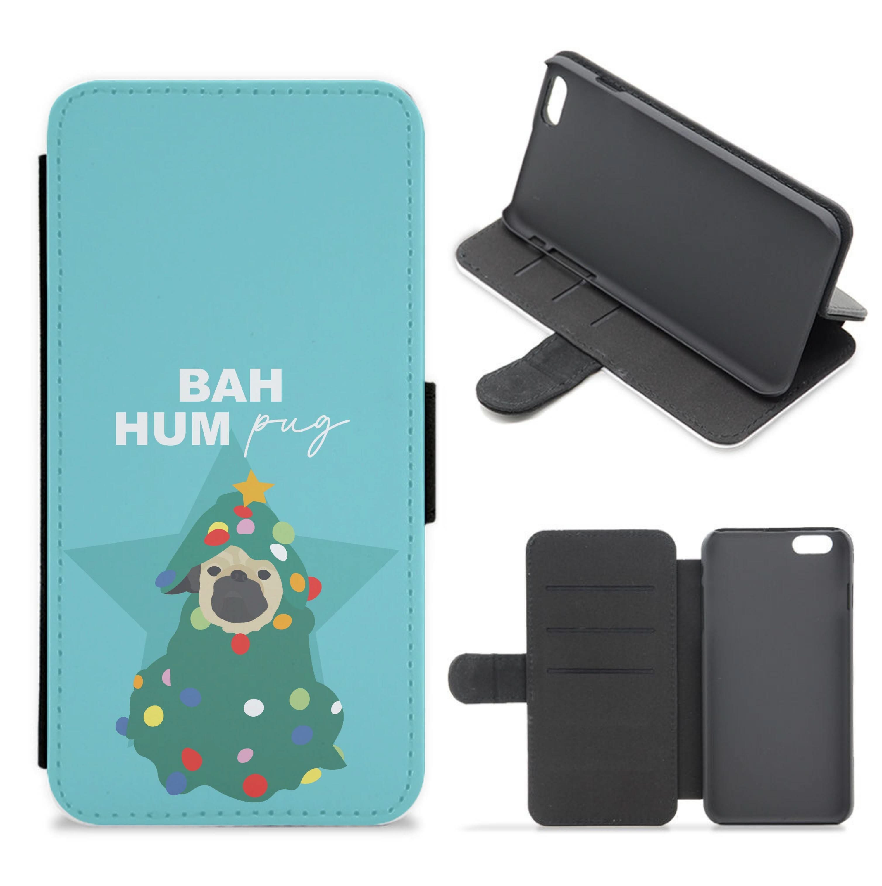 Bah Hum Pug Flip / Wallet Phone Case