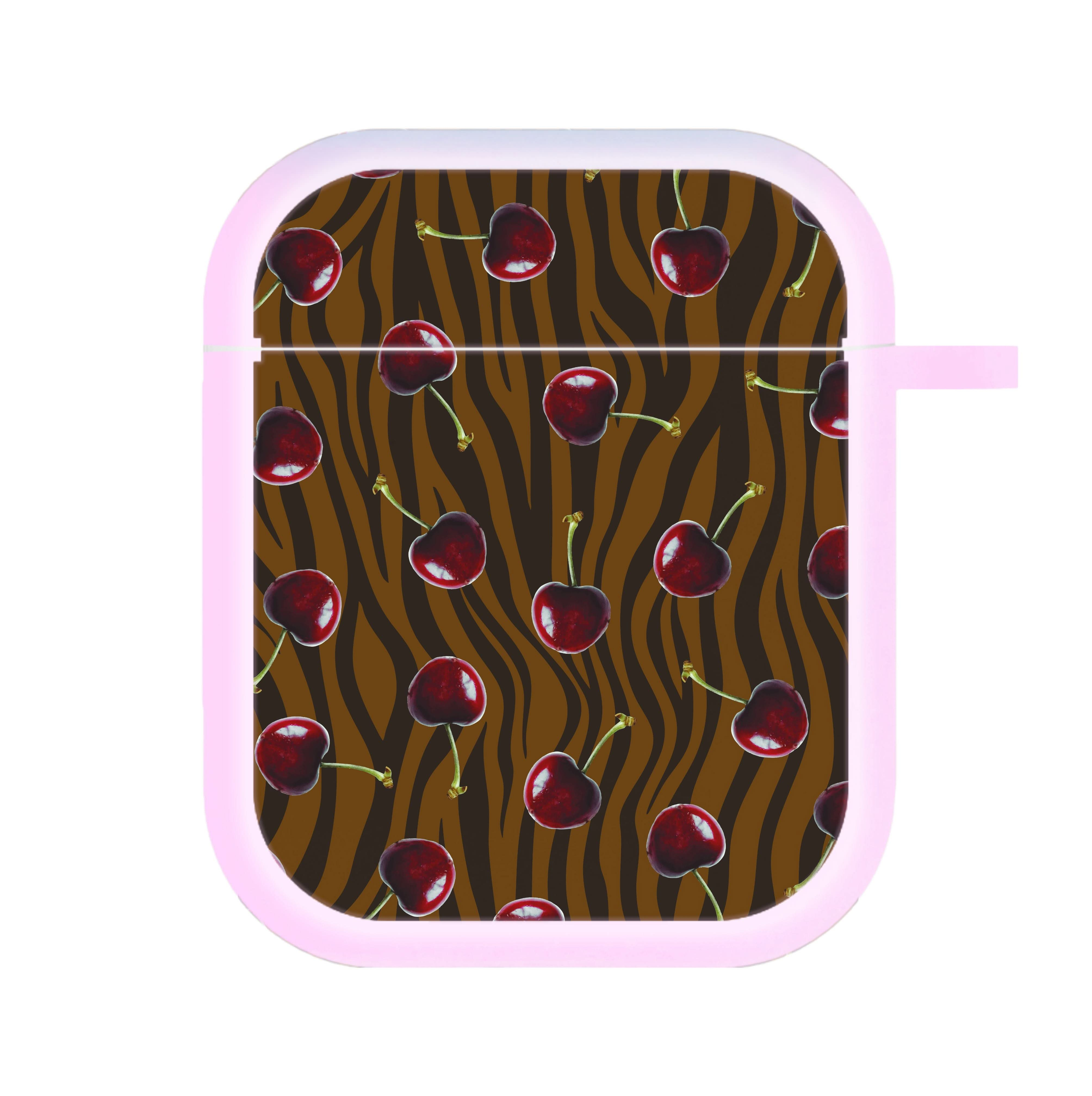 Animal Print With Cherries Pattern AirPods Case