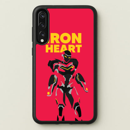 Metal Heart Hero Standing Huawei P20 Pro Case