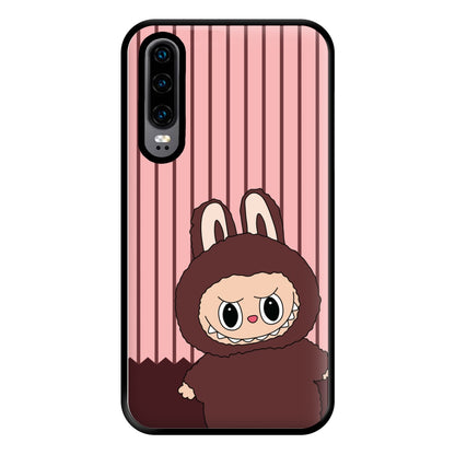Stripey Cute Brown Monster Huawei P30 Case