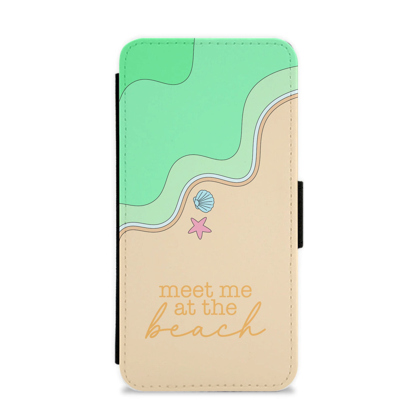 Meet Me At The Beach - Summer Flip / Wallet Phone Case