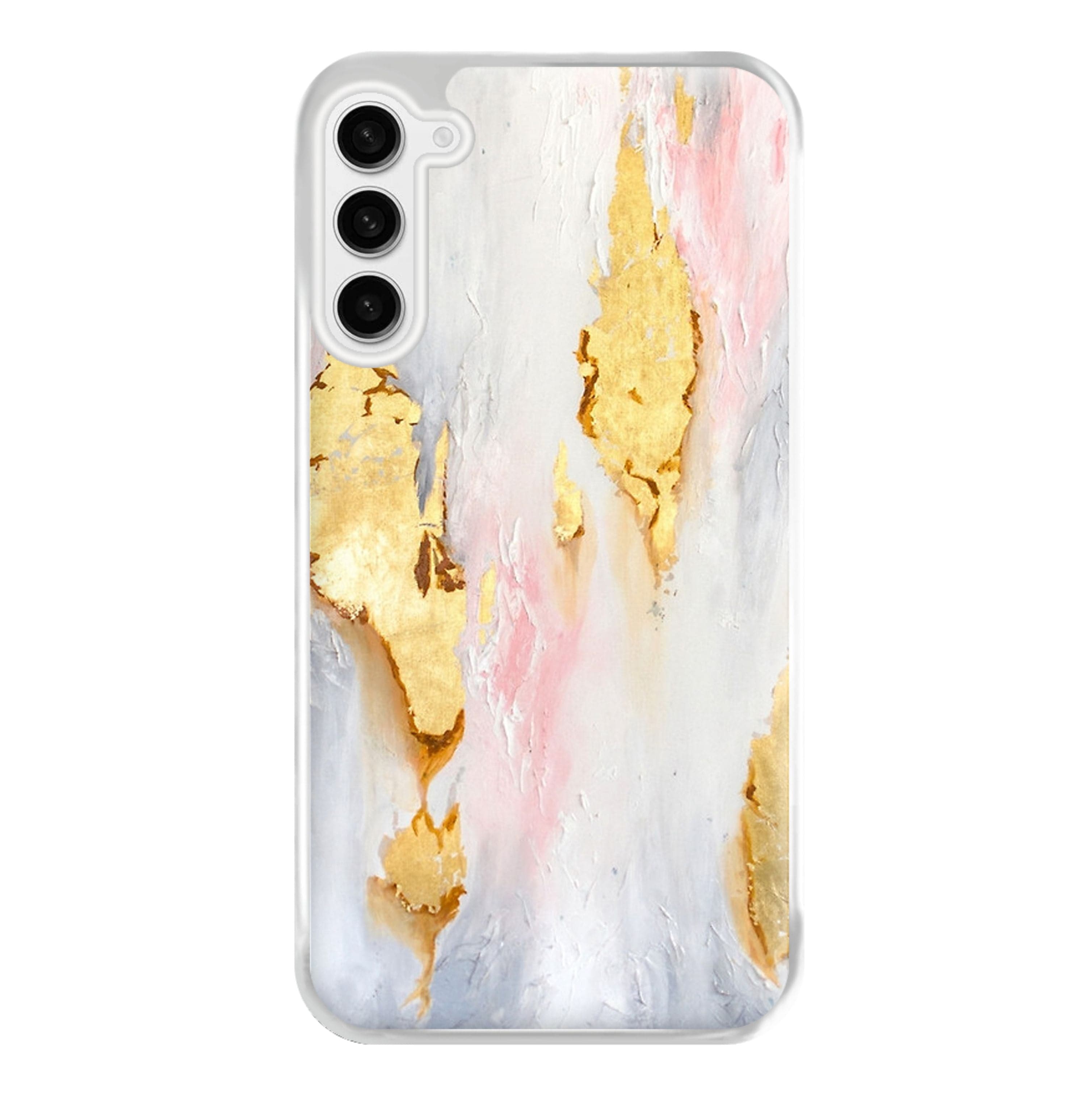 Gold Flaked Marble Pattern Phone Case