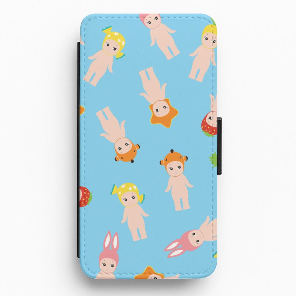 Angels Pattern Flip / Wallet Phone Case