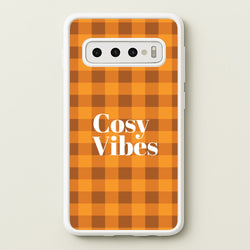 Checkered Cosy Vibes Galaxy S10 Case