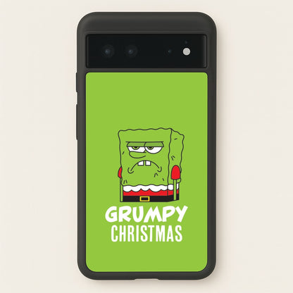 Grumpy Christmas Cartoon Sponge Google Pixel 6 Case