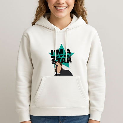 I'm A Rock And Roll Star Womans Hooded Sweatshirt