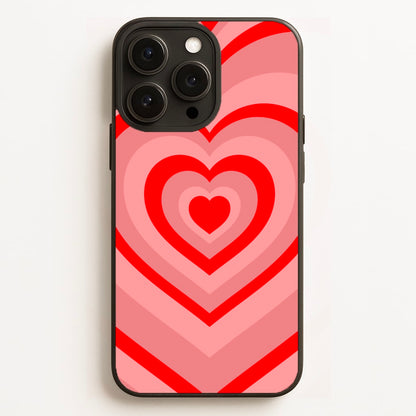 Red - Colourful Hearts Phone Case for iPhone, Samsung Galaxy and Google Pixel