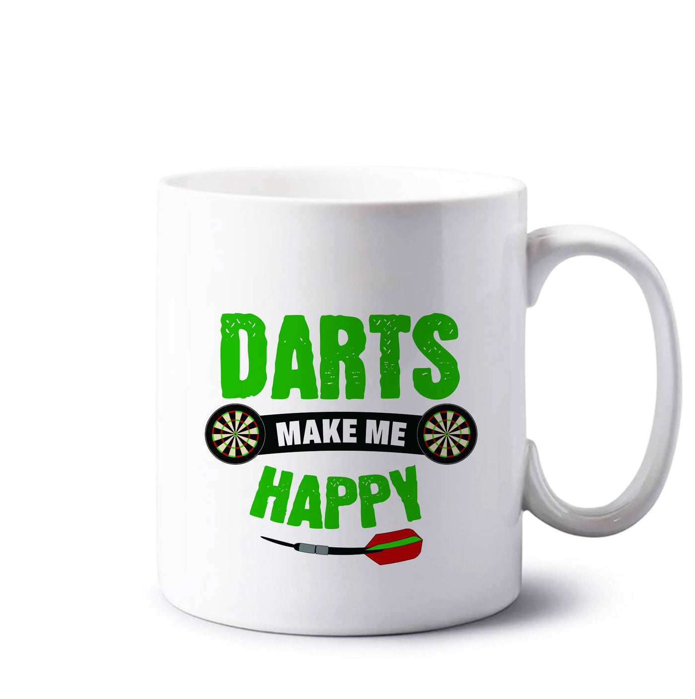 Darts Make Me Happy Mug