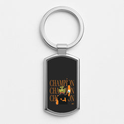 Lando Champion 2025 Silver Metal Keyring