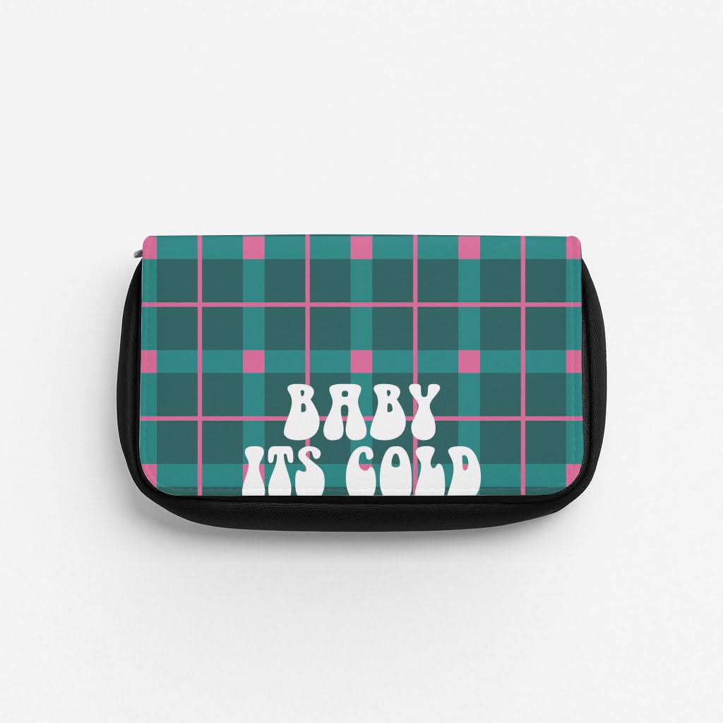 Baby It's Cold Outside Tartan Pencil Case