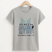 K-Pop Band Tour Pastel Blue T-Shirt 2