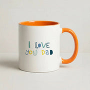 I Love You Dad Scribbles Mug 7