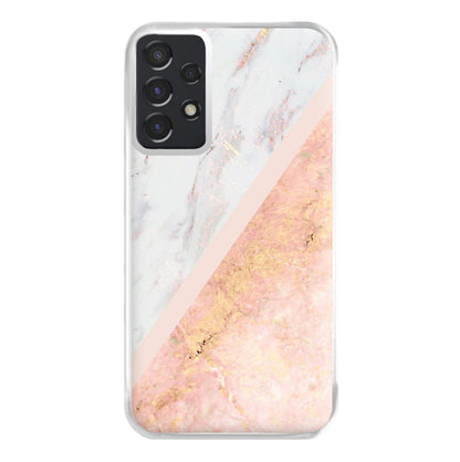 Marble and Rose Gold Phone Case