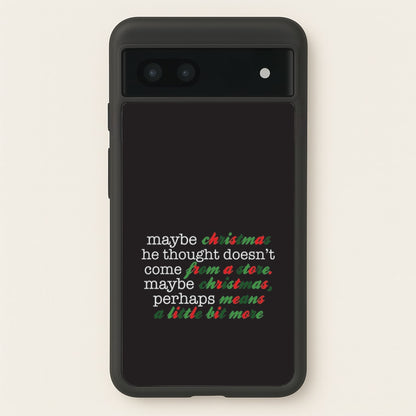 Green Creature Quote Google Pixel 7a Case
