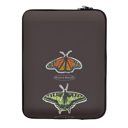 Butterfly Species Collage Laptop Sleeve