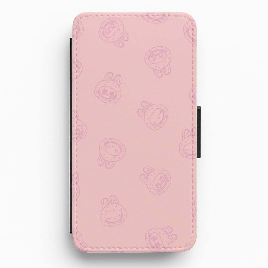 Monsters Outline Pattern II Flip / Wallet Phone Case