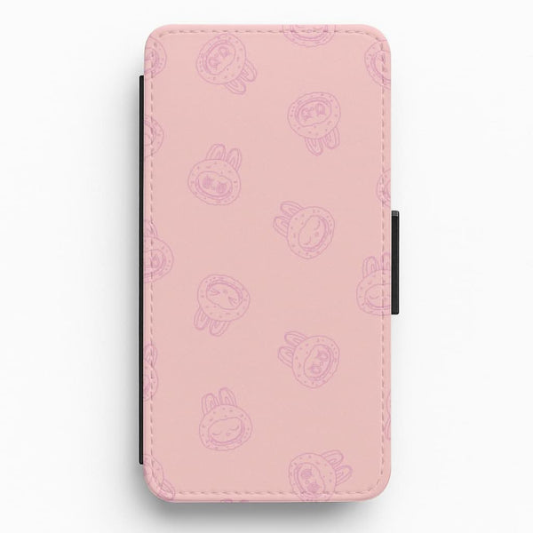 Monsters Outline Pattern II Flip / Wallet Phone Case