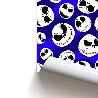 Skull Pattern Poster