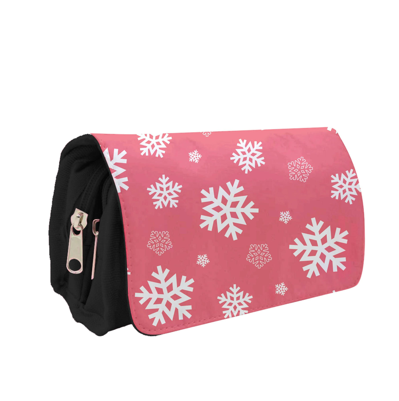 Red Snow Pattern Pencil Case