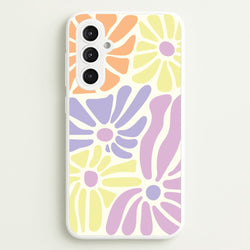 Pastel Abstract Flowers Galaxy S23FE Case