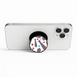 Tie And Stars Pattern Phone Stand