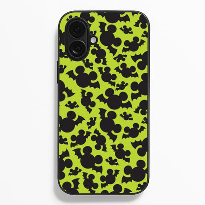 Mouse Bats Pattern iPhone 16 Plus Case