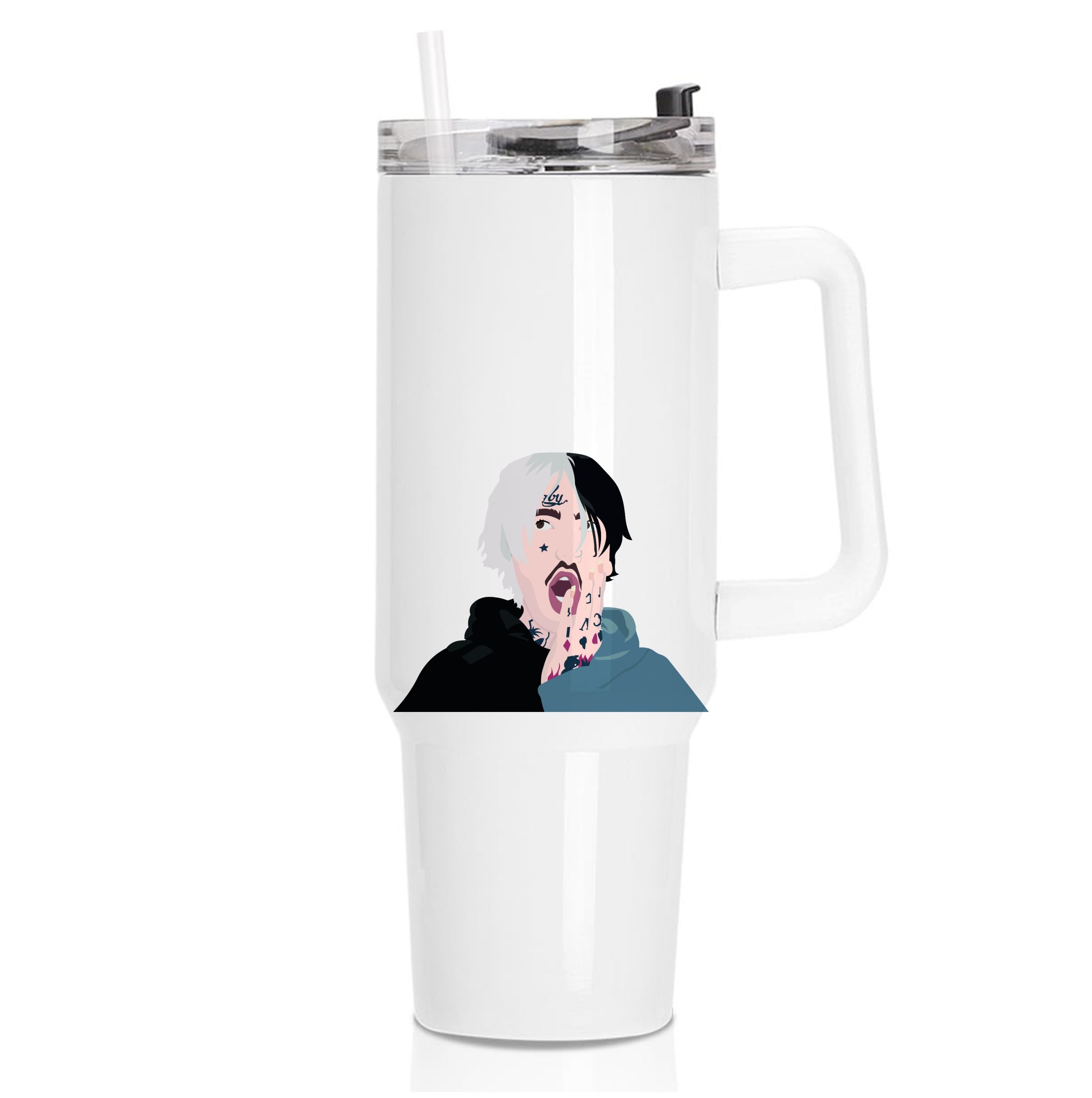 Black And White Hair - Peep Tumbler