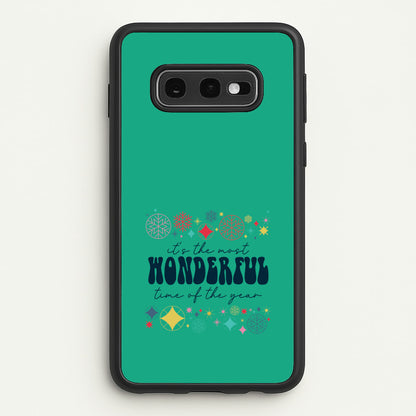 The Most Wonderful Time Of The Year Geometric Galaxy S10e Case