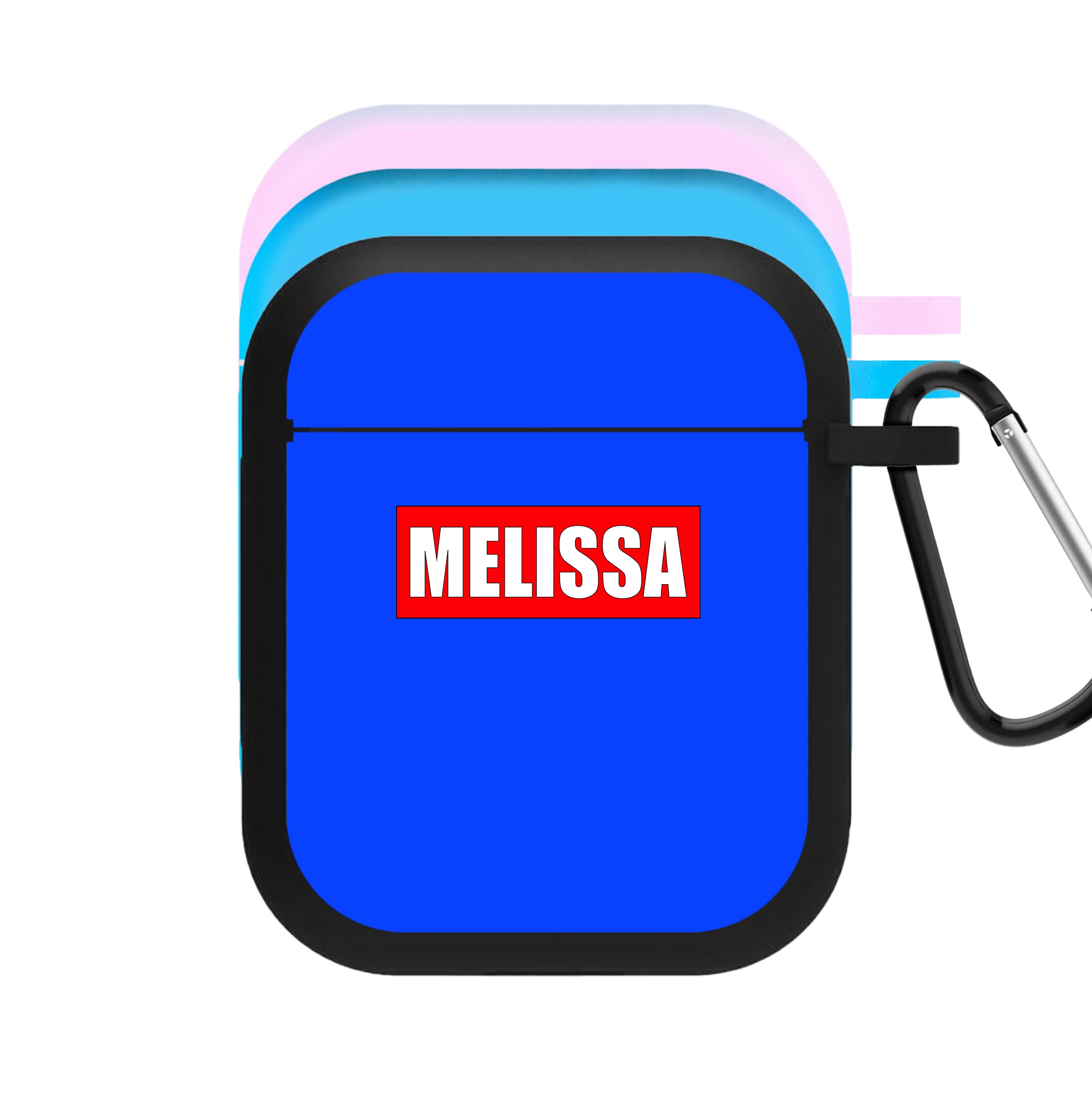 Red And Blue - Personalised Superhero Comic AirPods Case