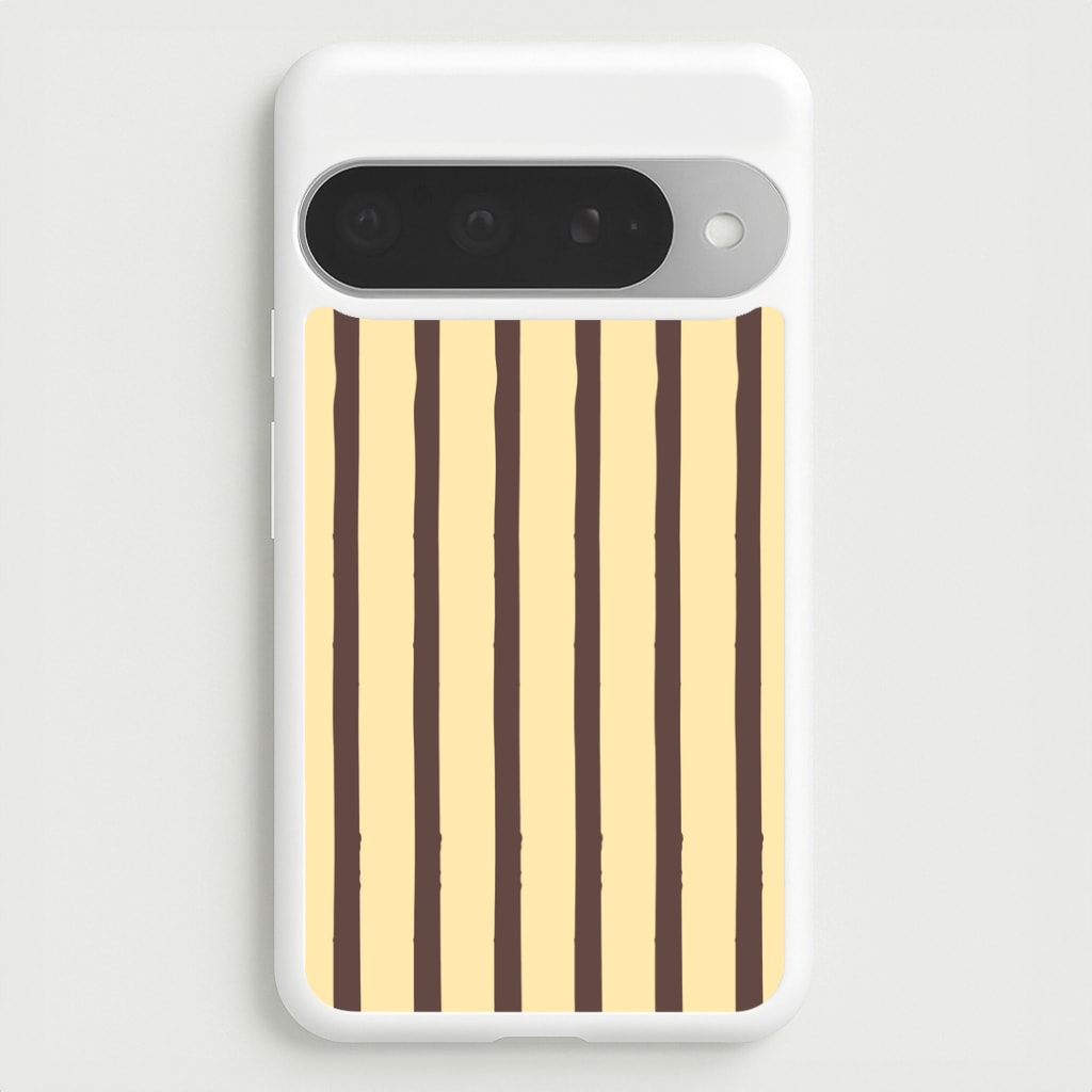 Vanilla & Chocolate Stripes Google Pixel 10 Pro XL Case