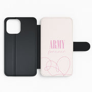 Army Forever Pink Flip / Wallet Phone Case 2