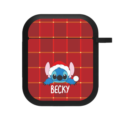 Personalised Christmas Alien AirPods Case