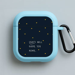 Lights Will Guide You Home Blue AirPods Case