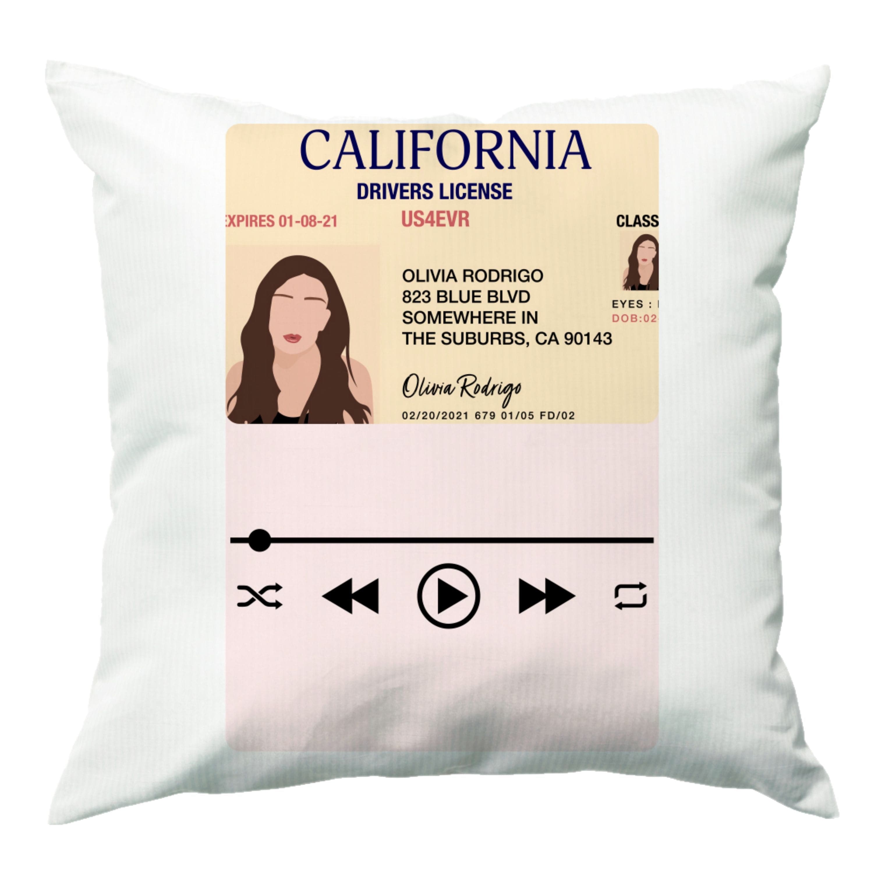 Drivers License - Olivia TikTok Cushion