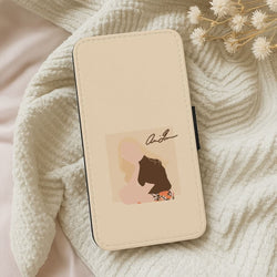 Vintage Pose Leather Phone Case