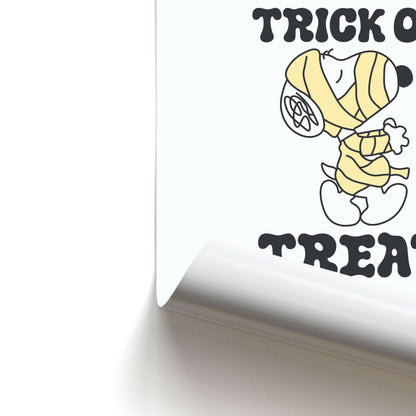 Trick Or Treat Cartoon Beagle Poster