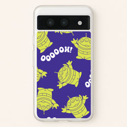 Toy Aliens Silhouette Pattern Google Pixel 8a Case