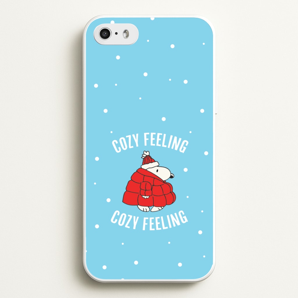 Cozy Feeling Cartoon Beagle Puffer Jacket iPhone 5 / 5s / SE 2016 Case